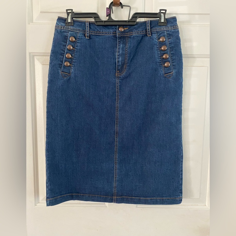 Denim jean skirt